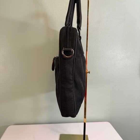 Ted Baker Briefcase Document Messenger Bag  Laptop Black 12X15.5 Inches - Picture 5 of 14